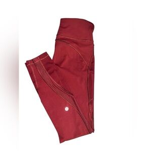 Lululemon Invigorate 7/8 Tight – Deep Rouge – Size 4